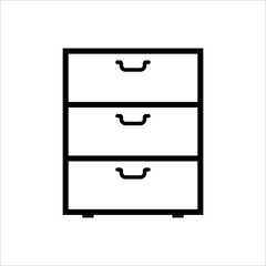 Drawers Icon, Chest Of Drawers Icon
