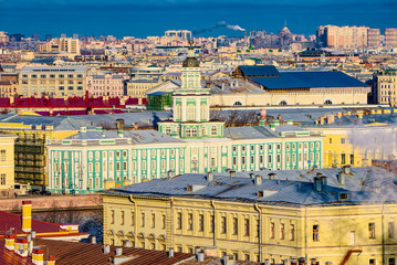 Panoramic view from the roof of St. Isaac's Cathedral. Saint Petersburg. Russia.
