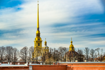 Peter and Paul Fortress and Tomb. Saint Petersburg. Russia.