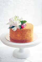 cake with flowers