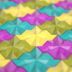 Beautiful, cheerful pattern background. 3d illustration, 3d rendering.