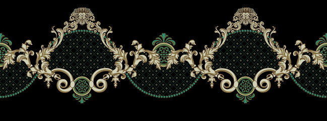 Decorative elegant luxury design.Vintage elements in baroque, rococo style.Design for cover, fabric, textile, wrapping paper .