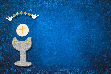 First holy communion invitation card.