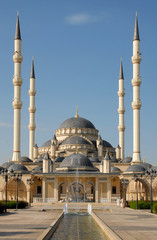 Fototapeta na wymiar Akhmad Kadyrov Mosque (also known as 