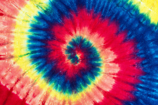 tie dye pattern hand dyed on cotton abstract background