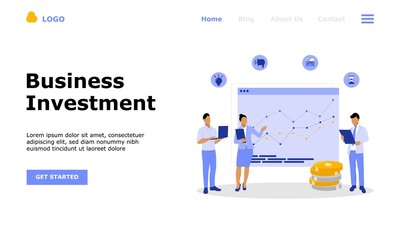 Business Investment Vector Concept Illustration, Suitable for web landing page, ui,  mobile app, editorial design, flyer, banner, and other related occasion