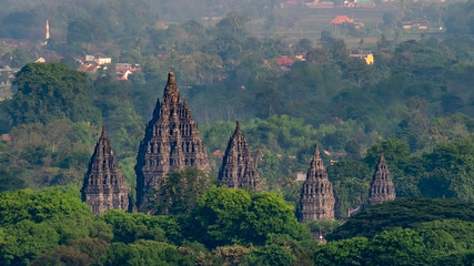Mystical Prambanan Temple in the Morning