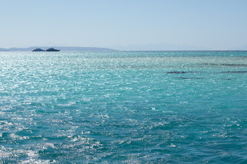 View of the Red Sea on sunny day