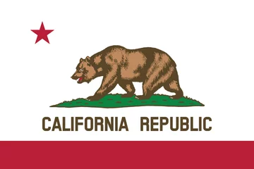 Fotobehang Vector of beautiful California Republic state flag.. © Tarik GOK