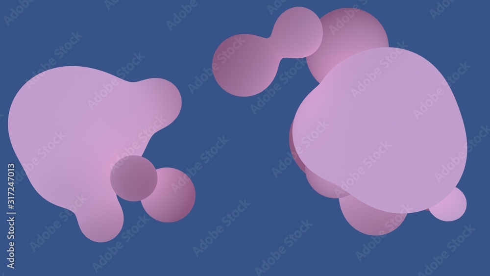 Aufkleber abstract liquid shape colored lush lava and aqua menthe on whit backgrounds. fluid design. isolated 