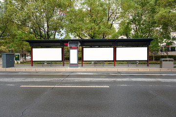 Bus stop billboard