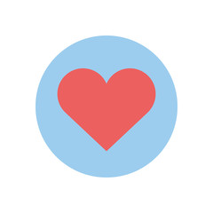 Isolated heart icon vector design