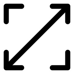 Unique full screen icon, illustration, vector