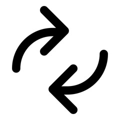 Unique reverse icon, illustration, vector