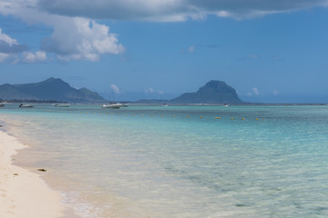 Mauritius tropical beach and sea