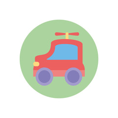 Naklejka premium Isolated car toy vector design