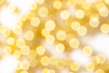 Bright yellow defocused light pattern 