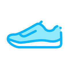 Sneaker Shoe Icon Vector. Outline Sneaker Shoe Sign. Isolated Contour Symbol Illustration