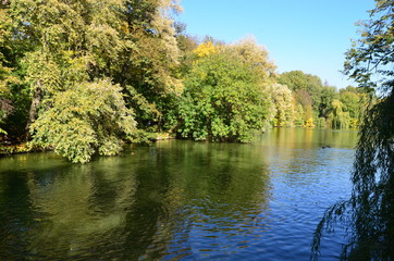 The river in Sofievsky park in Uman