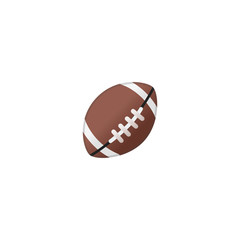 American Football Ball Vector Icon. Isolated American Soccer Ball Emoji, Emoticon Illustration