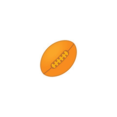 Rugby Football Ball Vector Icon. Isolated Rugby Football Emoji, Emoticon Illustration