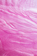 Plakat Liquid bright pink background. Abstract background image..