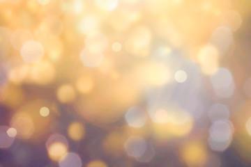 A golden light bokeh