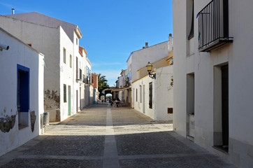 Gasse in Tabarca bei Alicante, Costa Blanca