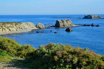 Fototapeta na wymiar Ostspitze der Insel Tabarca, Costa Blanca