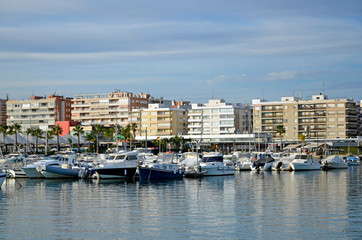 Fototapeta na wymiar Hafen von Santa Pola, Costa Blanca