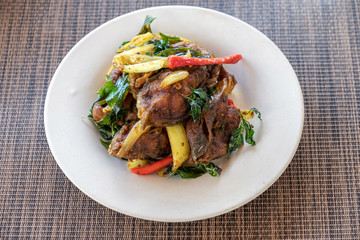 Phad Phed Pla Duk Throd Krob Thai Recipe.