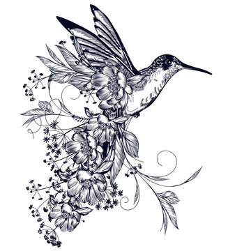 Hummingbird Tattoo Images – Browse 2,642 Stock Photos, Vectors, and Video |  Adobe Stock
