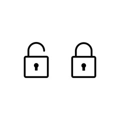 lock, set, vector, icon, open, closed.icon; lock; set; key;