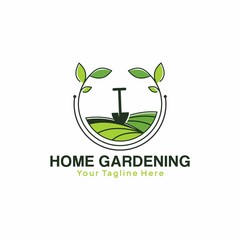 Fototapeta premium home garden design logo template