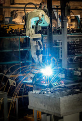 Robotic welding on industrial products