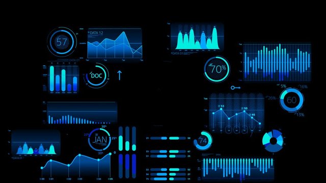 Business infographics elements with alpha channel