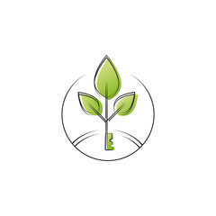 Plant logo/sign design. Vector image.