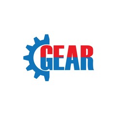 Gear logo design template vector illustration