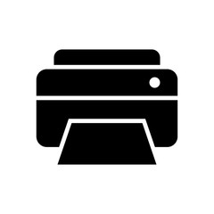 Printer icon design template, vector icon designed in flat style isolated on white background, solid icon vector design, can be used for web and various needs of your project