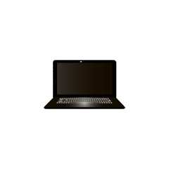 laptop icon. flat vector illustration