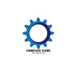 Gear logo design template vector illustration