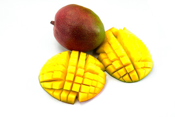 mangue découpée sur un fond blanc