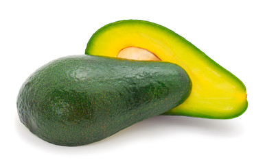 Single fresh avocado.