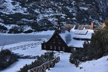 Naklejka premium In the Karkonosze Mountains, Poland.