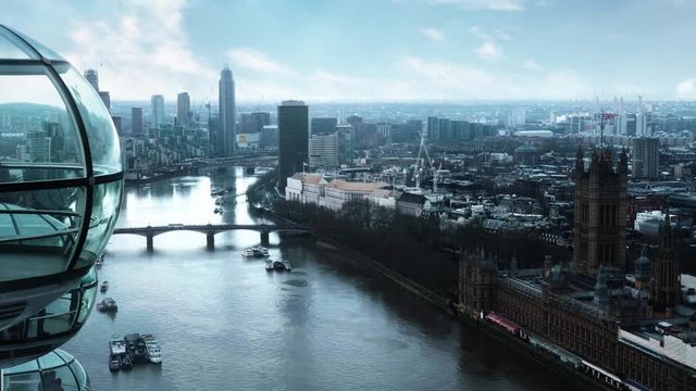 City of London as seen from above