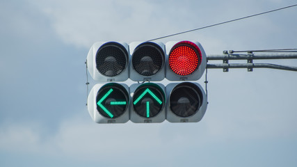 A variety of traffic lights from Japan.