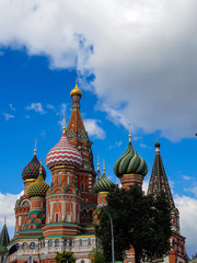 Fototapeta na wymiar A view of the St. Basil's Cathedral, Russia, Moscow