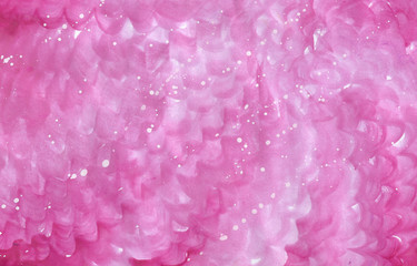 Abstract pink watercolor hand drawn paint illustration for design. splash background for valentines day cards