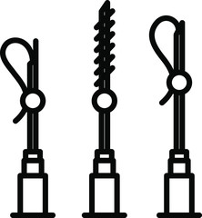 Mesotherapy icon, medical procedure, vector illustration.