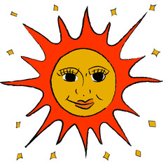 Sun face